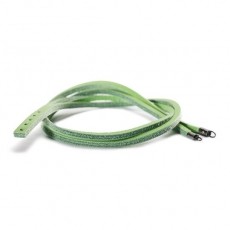 Кожаный зеленый браслет